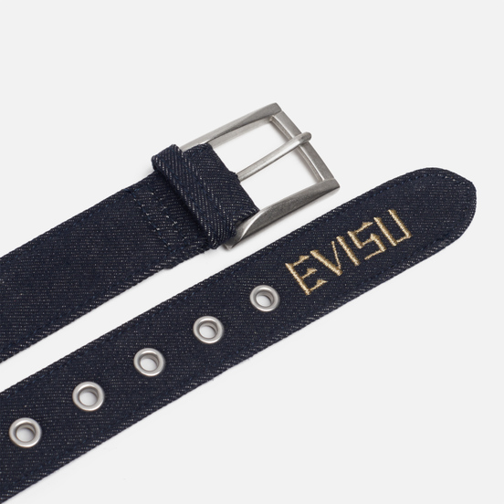 Ремень Evisu Evergreen Denim & Detachable Pocket Indigo