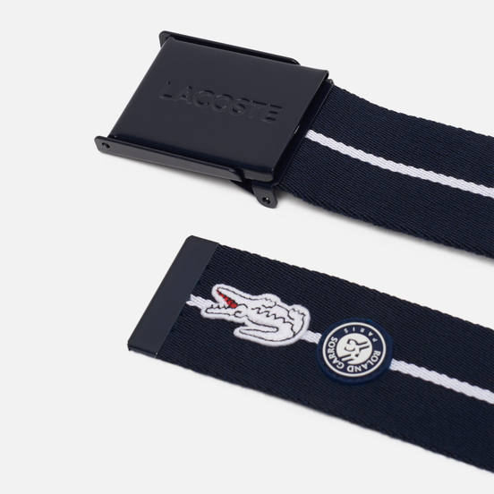Ремень Lacoste Roland Garros Woven Navy Blue