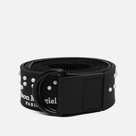 Ремень Maison Margiela Logo Rubber & Webbing Black