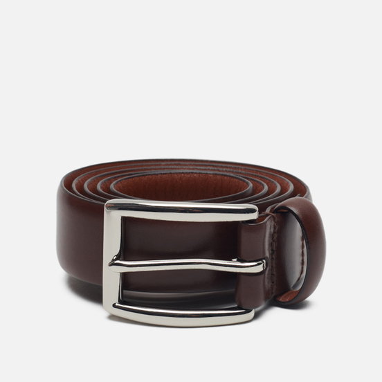 Ремень Polo Ralph Lauren Harness Buckle Smooth Leather Brown