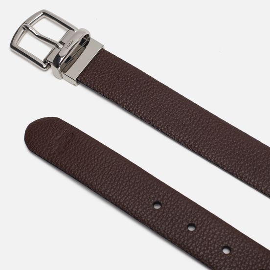 Ремень Polo Ralph Lauren Reversible Pebble Leather Dark Brown/Black