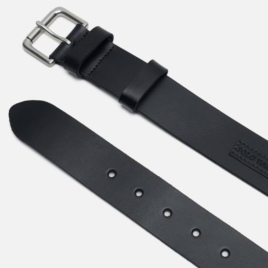 Ремень Polo Ralph Lauren Roller Buckle Smooth Leather Black