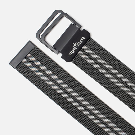 Ремень Stone Island Nylon Tape Two Parallel Pinstripes Smoke Grey