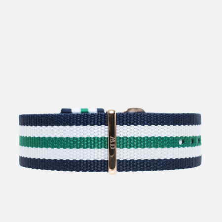 Ремешок для часов Daniel Wellington Nottigham Rose 20mm Navy/Green/White