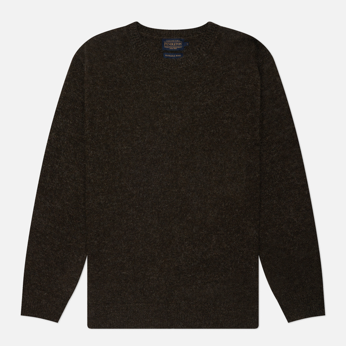 Мужской свитер Pendleton Shetland Crew Neck, цвет коричневый