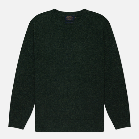 фото Мужской свитер pendleton shetland crew neck, цвет зелёный, размер s