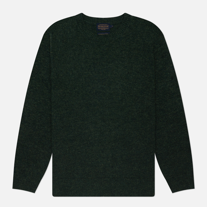 Мужской свитер Pendleton Shetland Crew Neck, цвет зелёный
