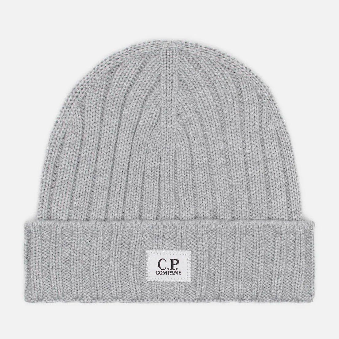 C.P. Company Шапка Extrafine Merino Wool Logo Label