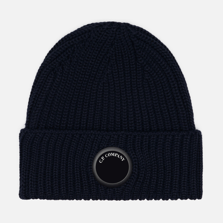 Шапка C.P. Company Extrafine Merino Wool Lens, цвет синий