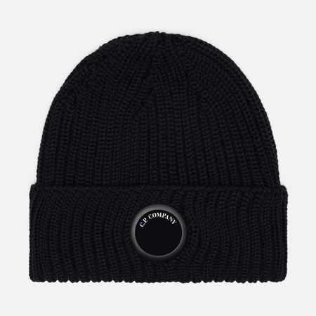 Шапка C.P. Company Extrafine Merino Wool Lens, цвет чёрный