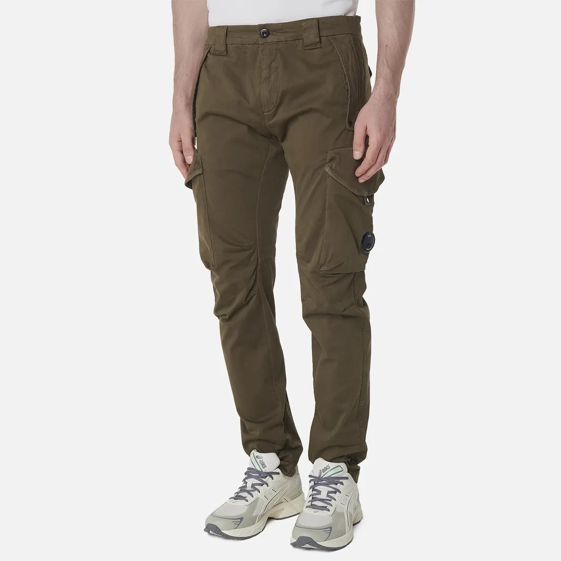 C.P. Company Мужские брюки Stretch Sateen Ergonomic Cargo Flap Pockets