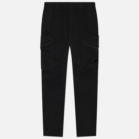  Мужские брюки C.P. Company Stretch Sateen Ergonomic Cargo Flap Pockets, цвет чёрный, размер 48