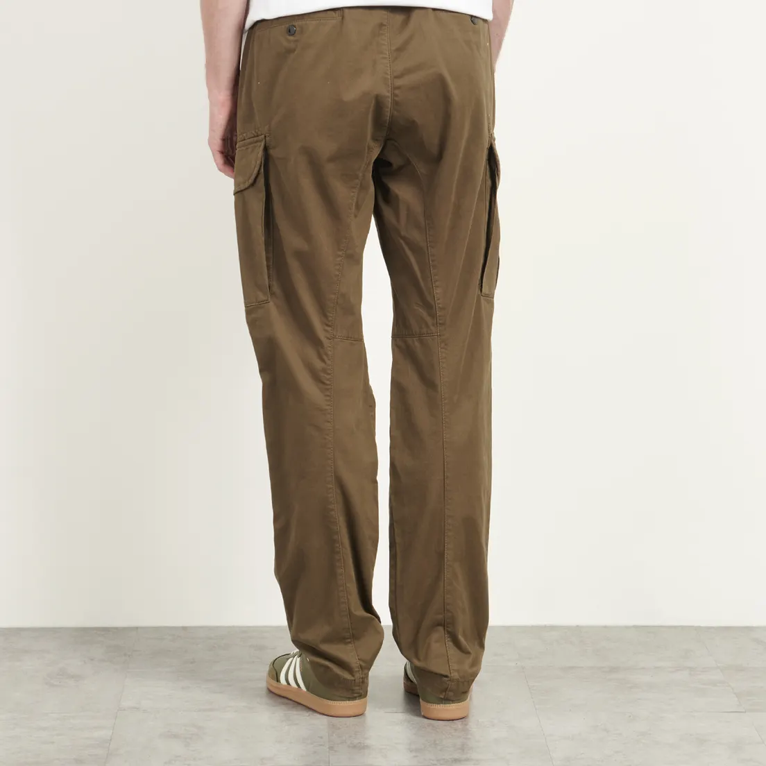 C.P. Company Мужские брюки Stretch Sateen Ergonomic Cargo Logo Pocket