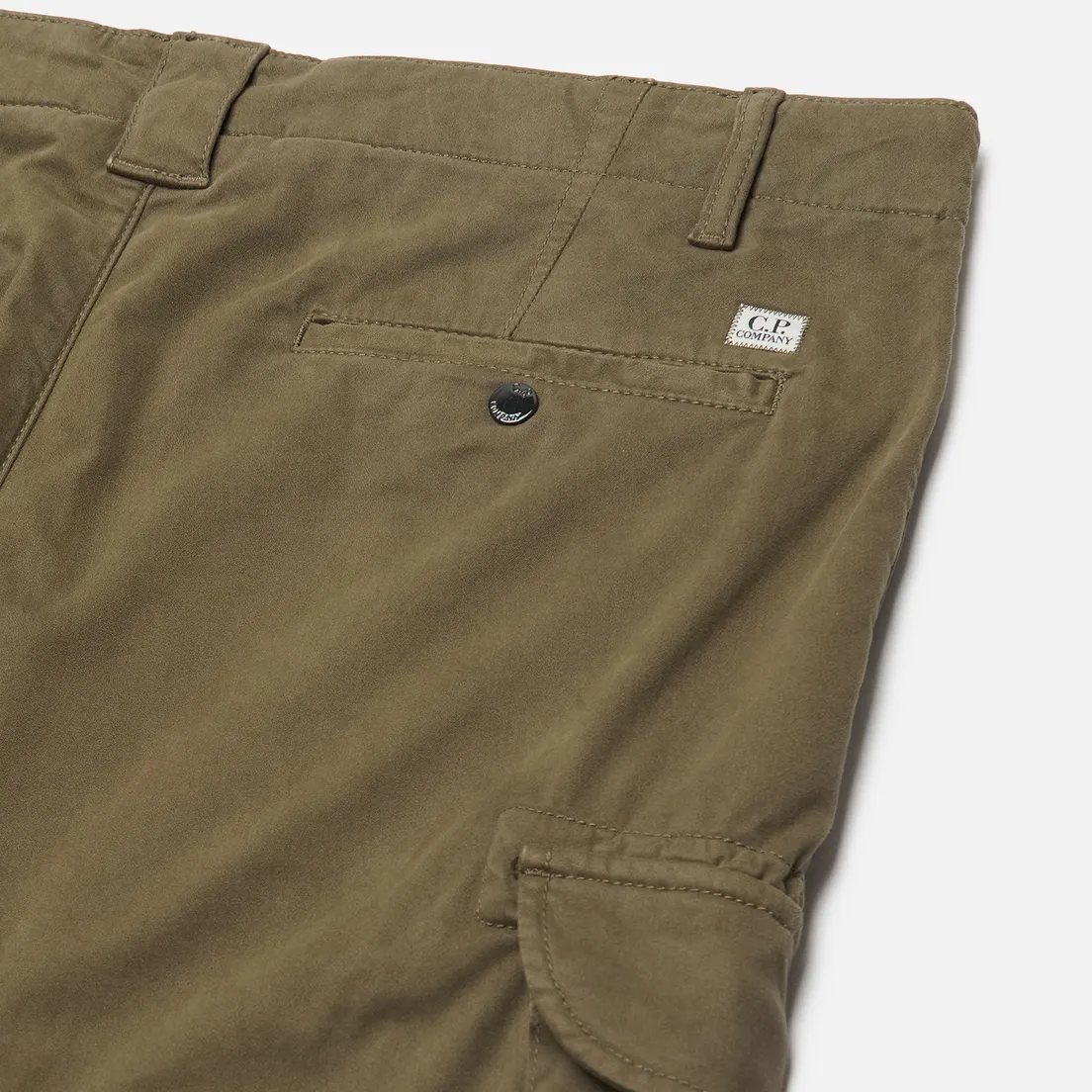 C.P. Company Мужские брюки Stretch Sateen Ergonomic Cargo Logo Pocket