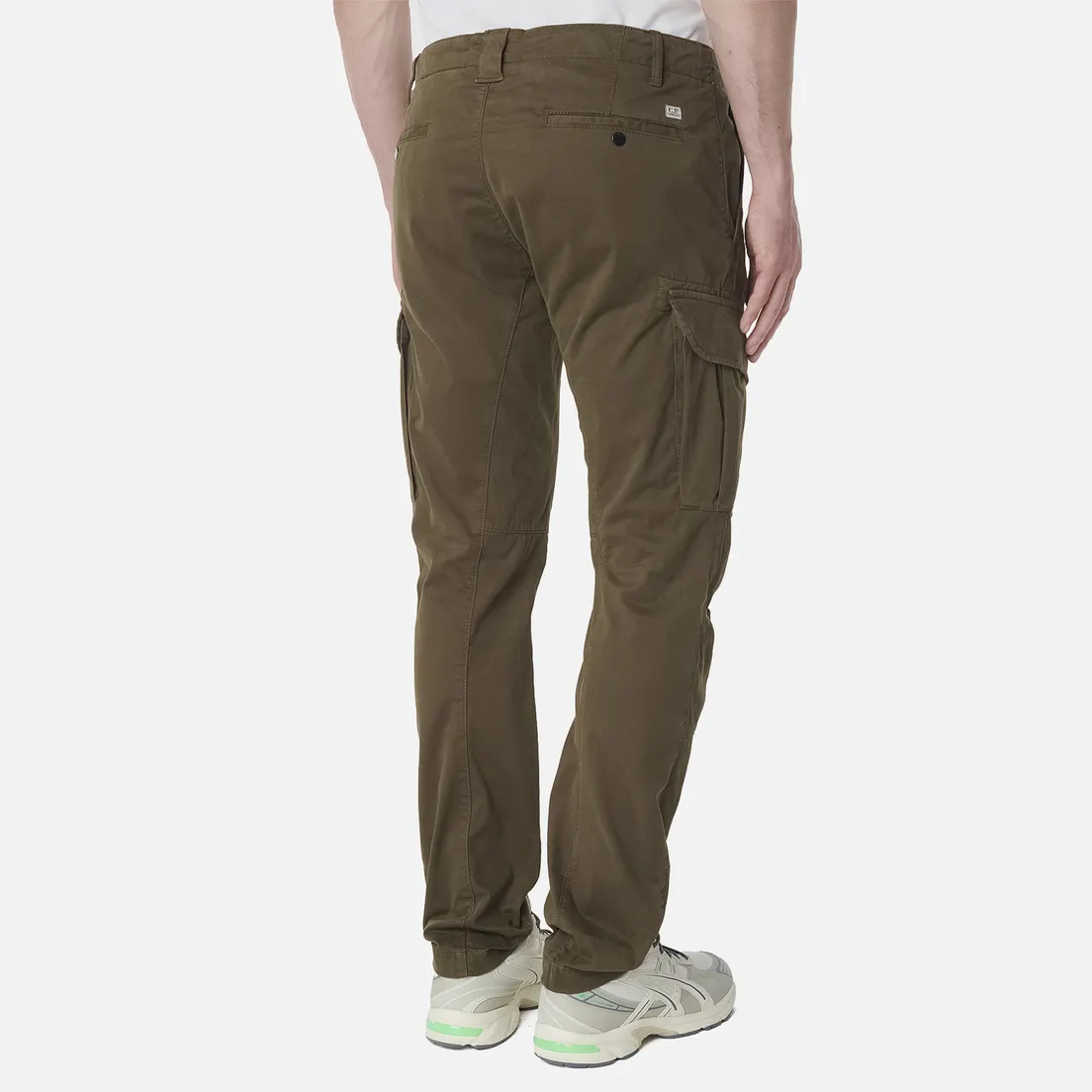 C.P. Company Мужские брюки Stretch Sateen Ergonomic Cargo Logo Pocket