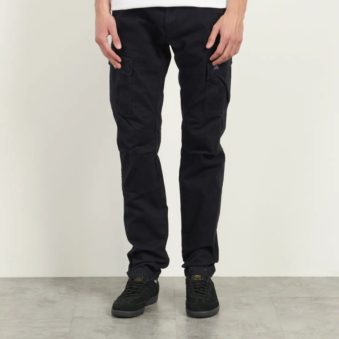 C.P. Company Мужские брюки Stretch Sateen Ergonomic Cargo Logo Pocket