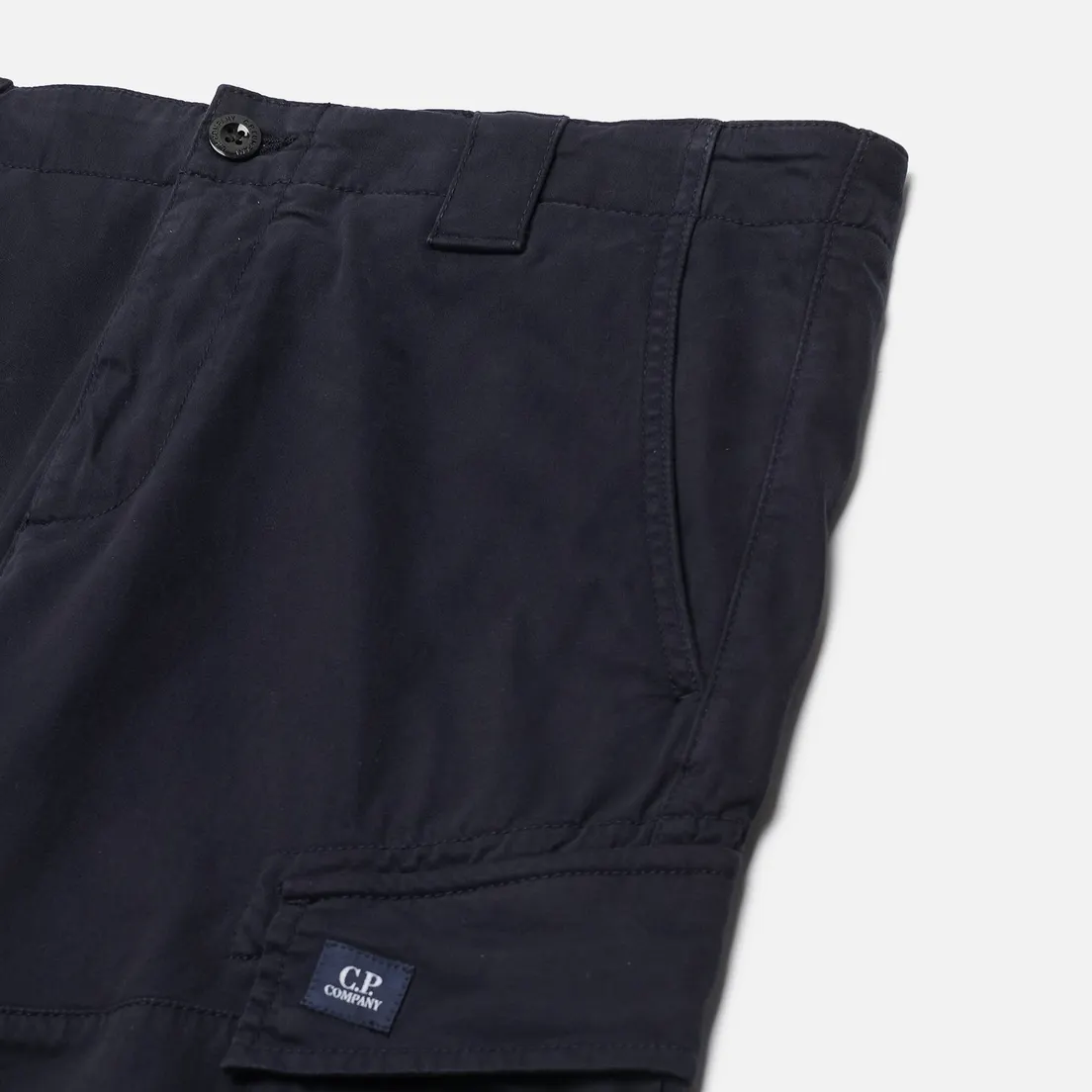 C.P. Company Мужские брюки Stretch Sateen Ergonomic Cargo Logo Pocket