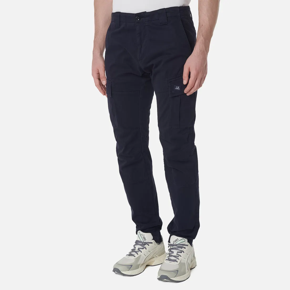 C.P. Company Мужские брюки Stretch Sateen Ergonomic Cargo Logo Pocket