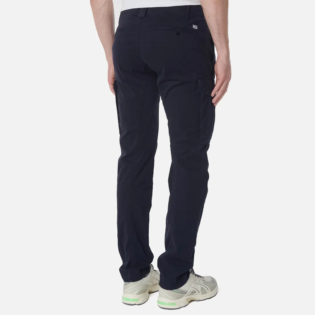 C.P. Company Мужские брюки Stretch Sateen Ergonomic Cargo Logo Pocket