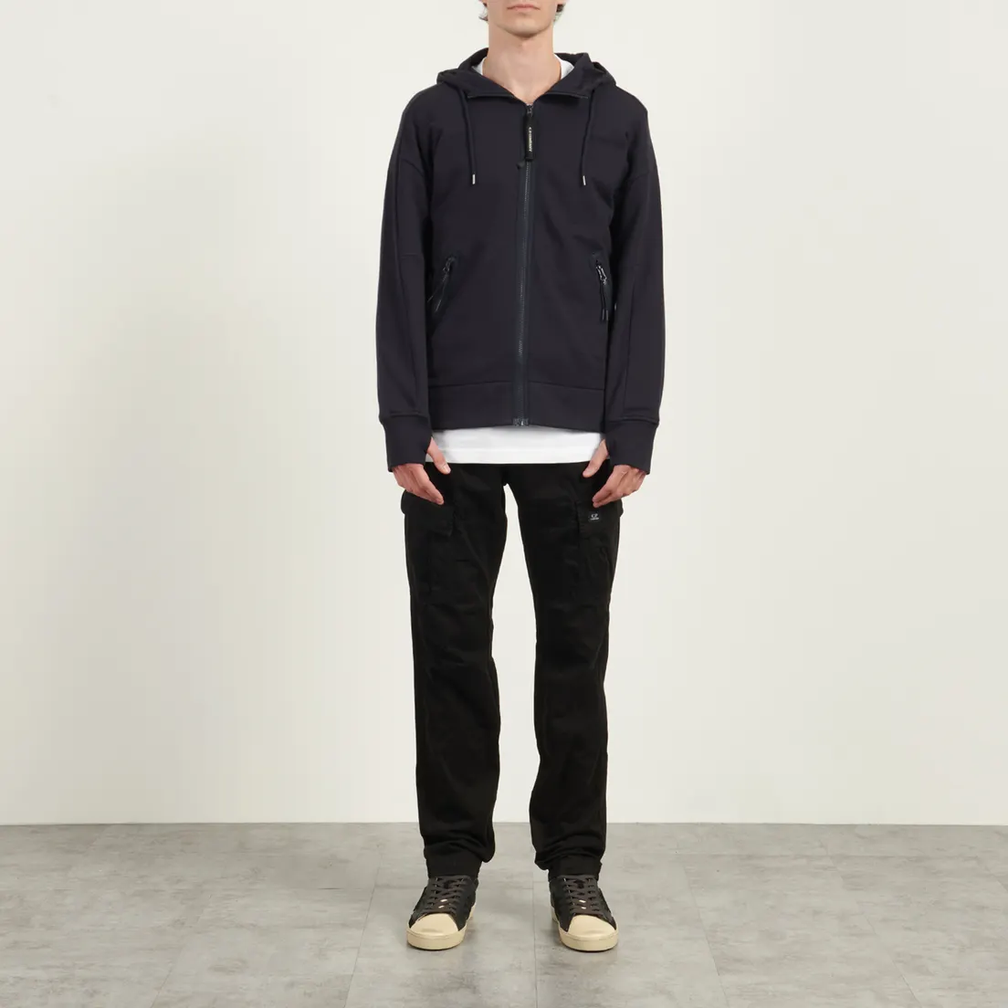 C.P. Company Мужские брюки Stretch Sateen Ergonomic Cargo Logo Pocket