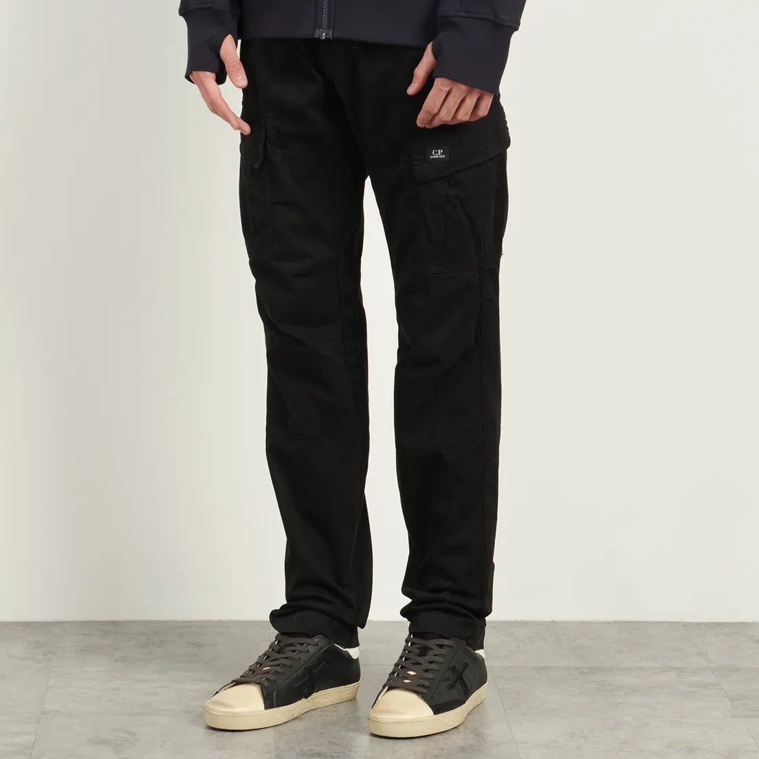 C.P. Company Мужские брюки Stretch Sateen Ergonomic Cargo Logo Pocket