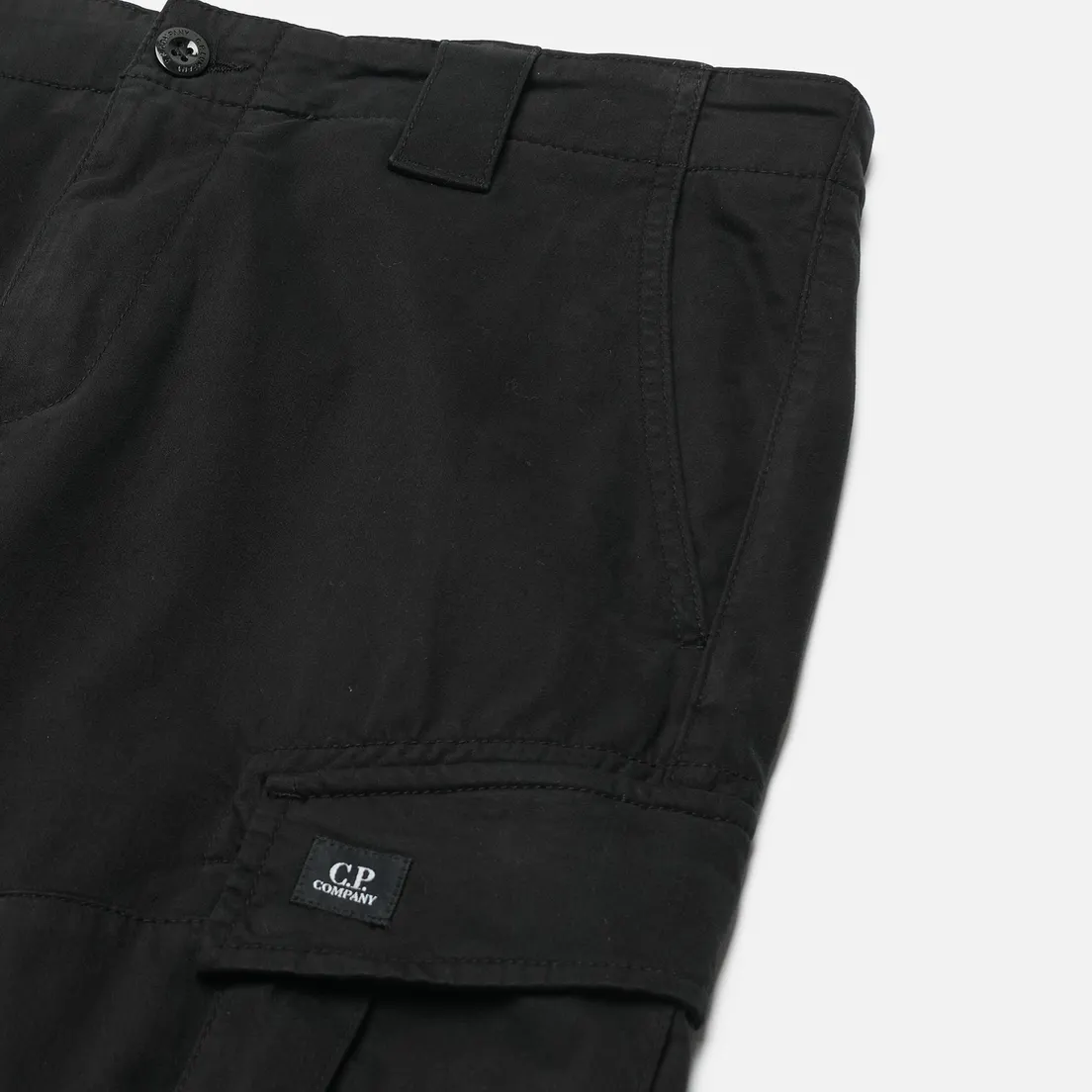 C.P. Company Мужские брюки Stretch Sateen Ergonomic Cargo Logo Pocket