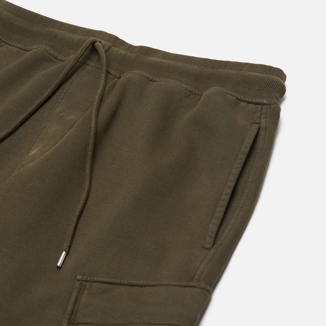 C.P. Company Мужские брюки Brushed And Emerized Diagonal Fleece Cargo Lens