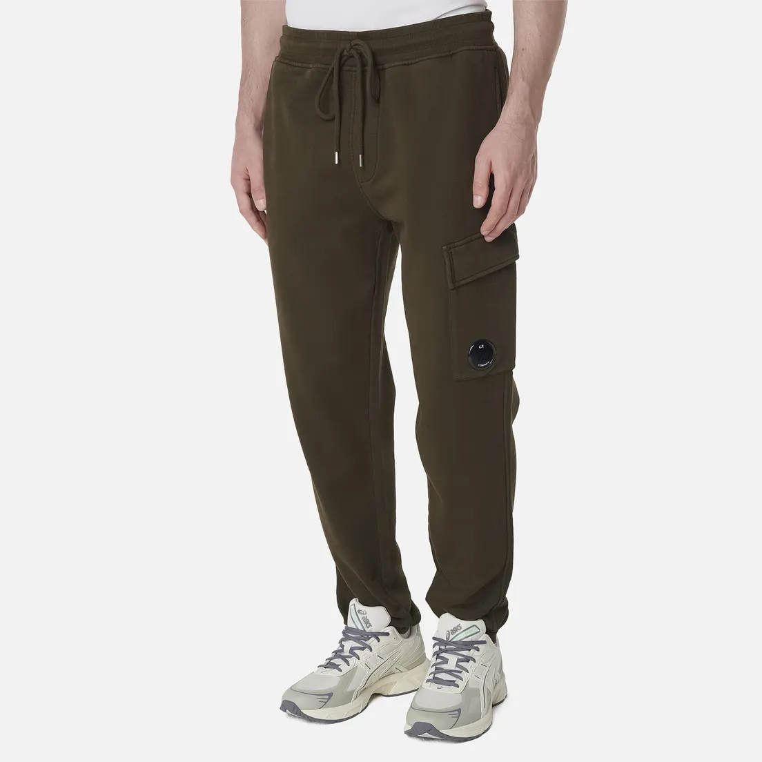 C.P. Company Мужские брюки Brushed And Emerized Diagonal Fleece Cargo Lens