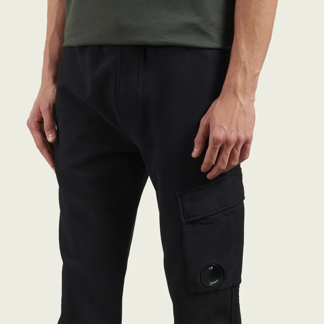 C.P. Company Мужские брюки Brushed And Emerized Diagonal Fleece Cargo Lens