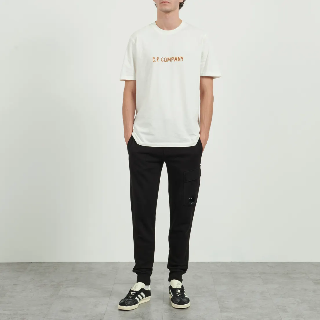 C.P. Company Мужские брюки Brushed And Emerized Diagonal Fleece Cargo Lens