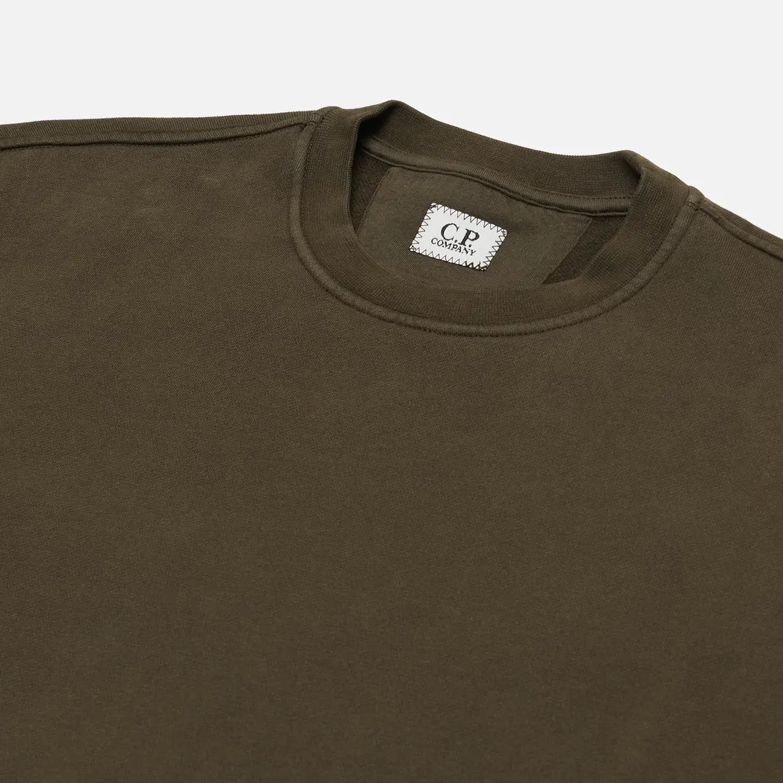 C.P. Company Мужская толстовка Brushed And Emerized Diagonal Fleece Crew Neck Lens