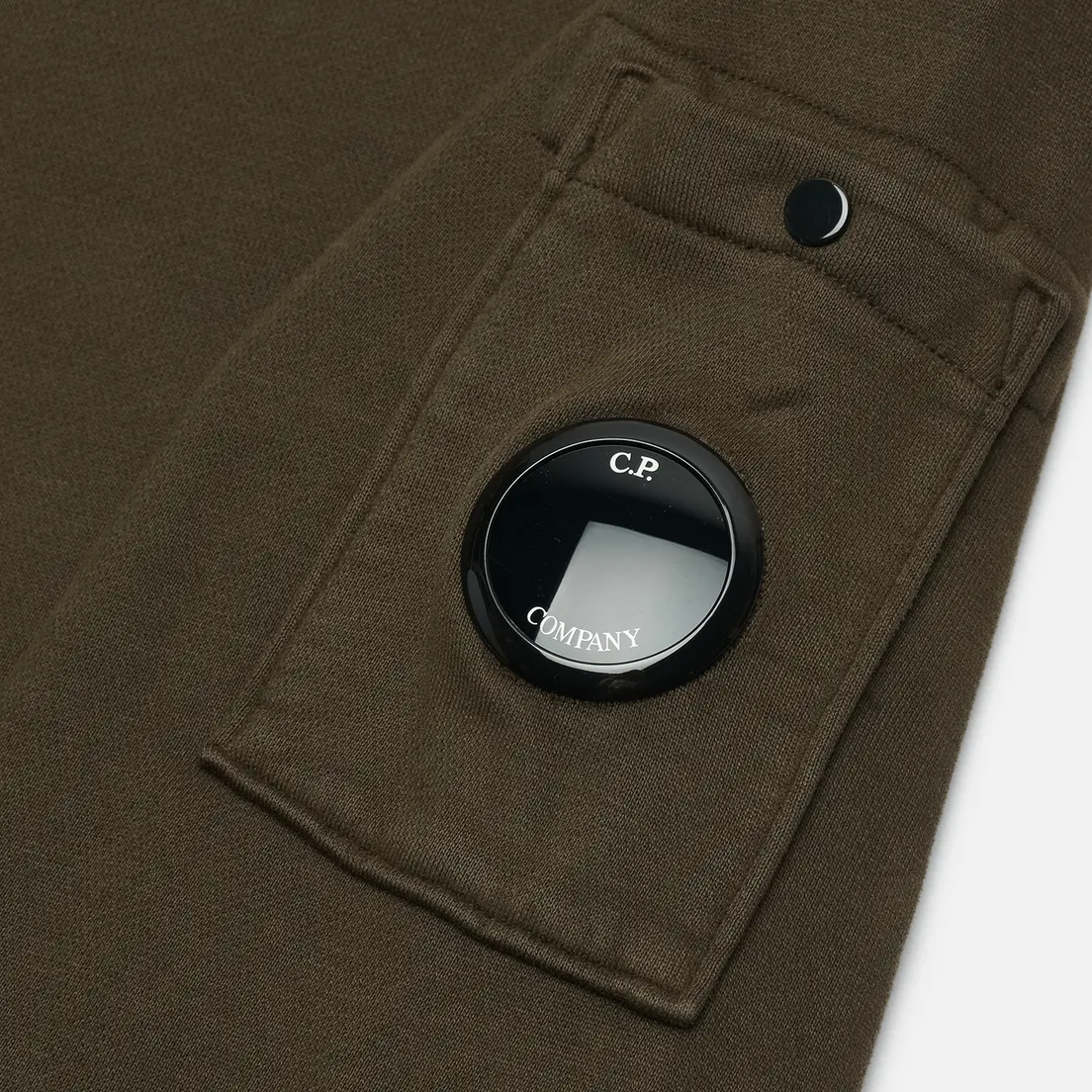 C.P. Company Мужская толстовка Brushed And Emerized Diagonal Fleece Crew Neck Lens