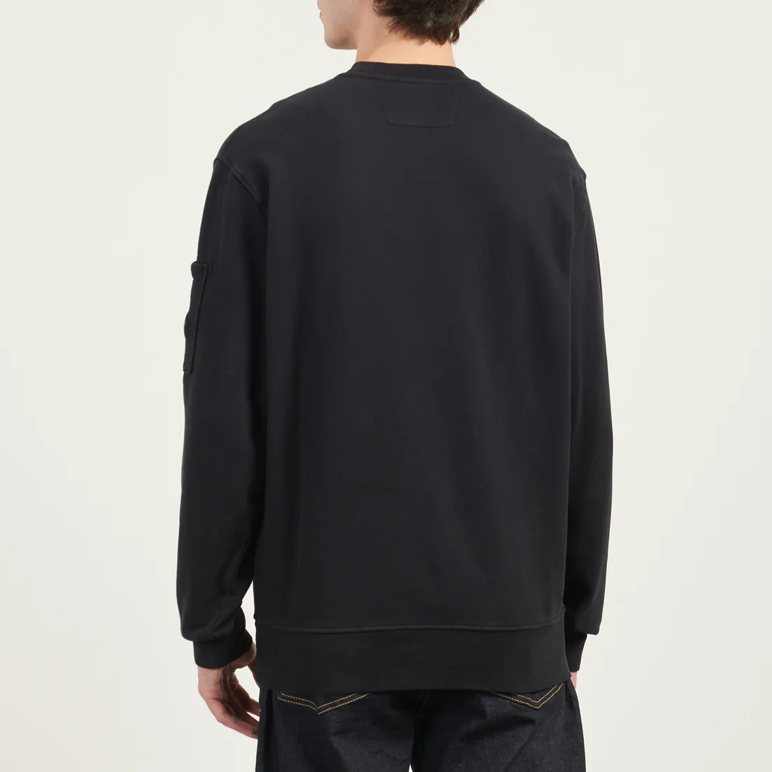 C.P. Company Мужская толстовка Brushed And Emerized Diagonal Fleece Crew Neck Lens