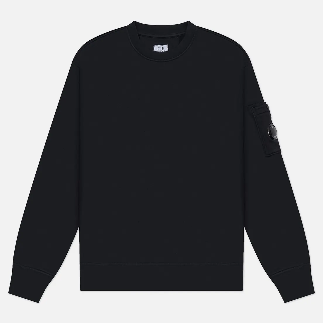 C.P. Company Мужская толстовка Brushed And Emerized Diagonal Fleece Crew Neck Lens