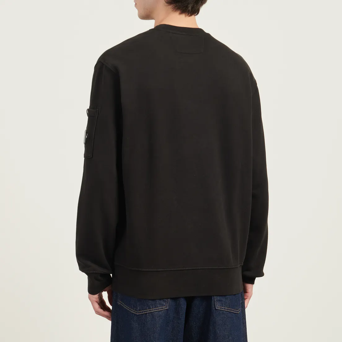 C.P. Company Мужская толстовка Brushed And Emerized Diagonal Fleece Crew Neck Lens