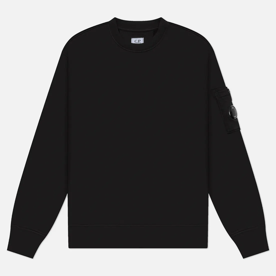 C.P. Company Мужская толстовка Brushed And Emerized Diagonal Fleece Crew Neck Lens