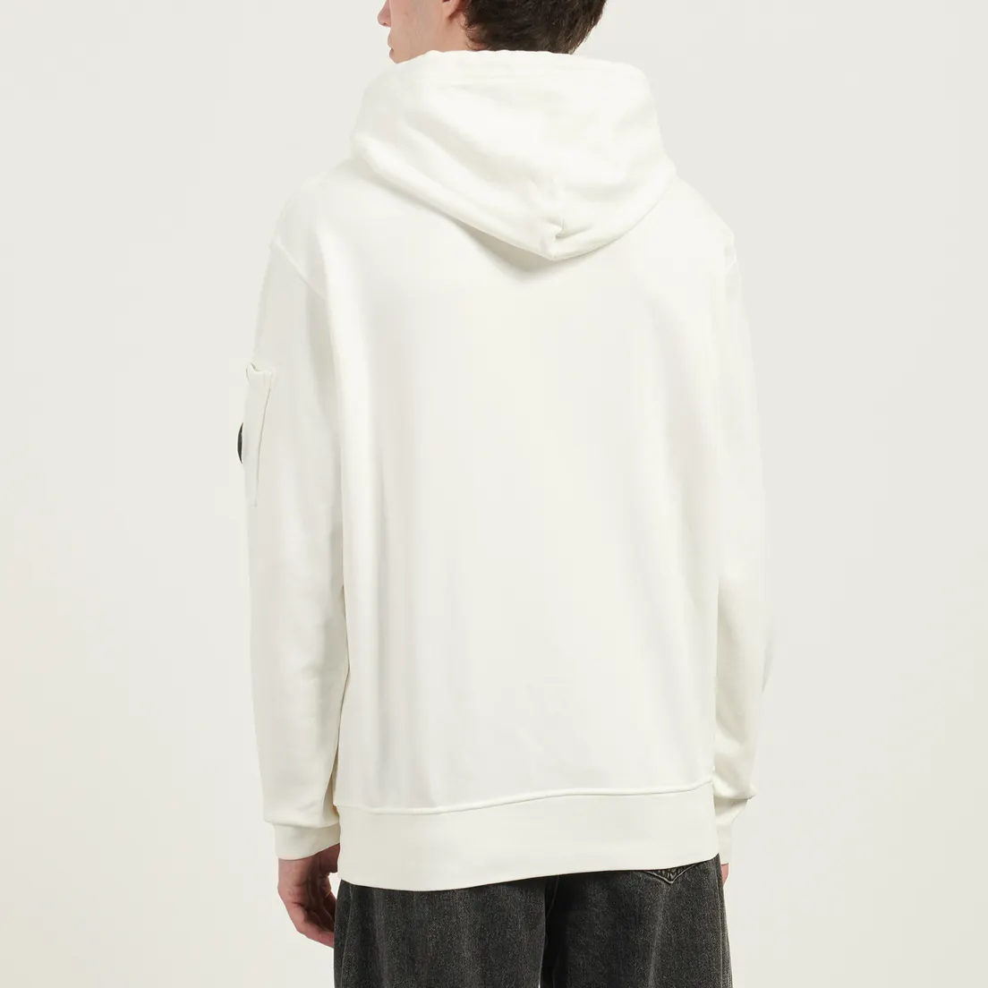 C.P. Company Мужская толстовка Brushed And Emerized Diagonal Fleece Hoodie Lens