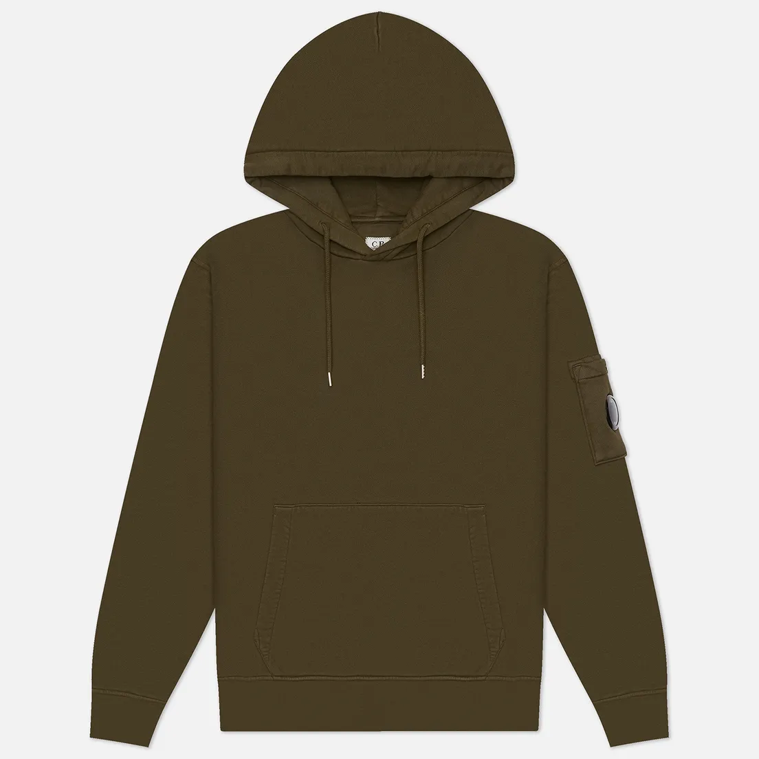 C.P. Company Мужская толстовка Brushed And Emerized Diagonal Fleece Hoodie Lens