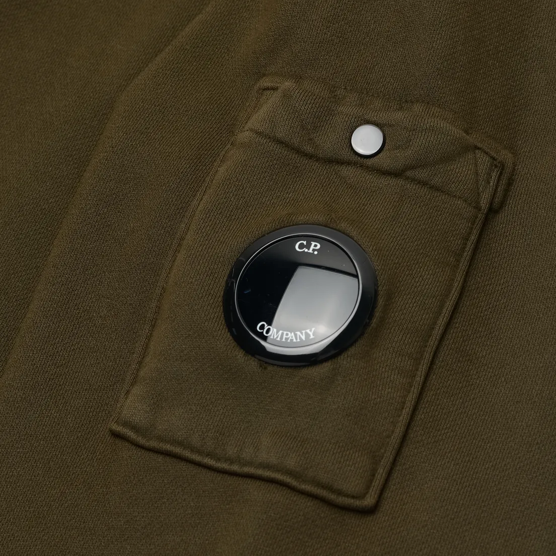 C.P. Company Мужская толстовка Brushed And Emerized Diagonal Fleece Hoodie Lens