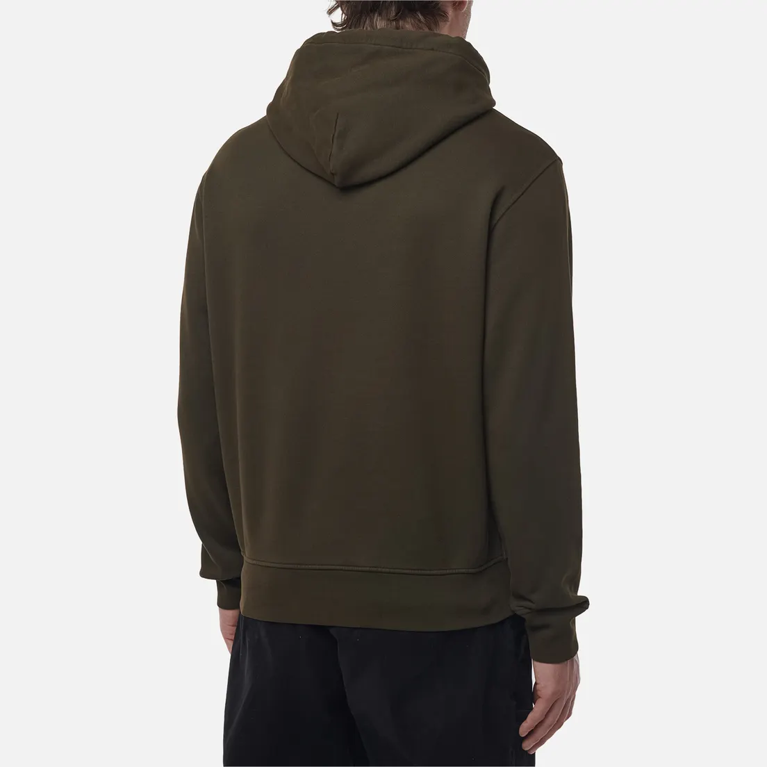 C.P. Company Мужская толстовка Brushed And Emerized Diagonal Fleece Hoodie Lens