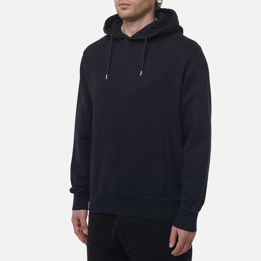 C.P. Company Мужская толстовка Brushed And Emerized Diagonal Fleece Hoodie Logo