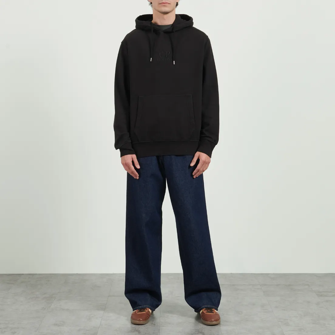 C.P. Company Мужская толстовка Brushed And Emerized Diagonal Fleece Hoodie Logo