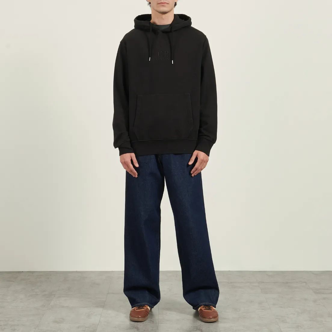 C.P. Company Мужская толстовка Brushed And Emerized Diagonal Fleece Hoodie Logo