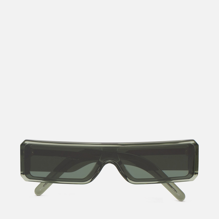 Солнцезащитные очки Rick Owens Temple Gethshades, цвет зелёный