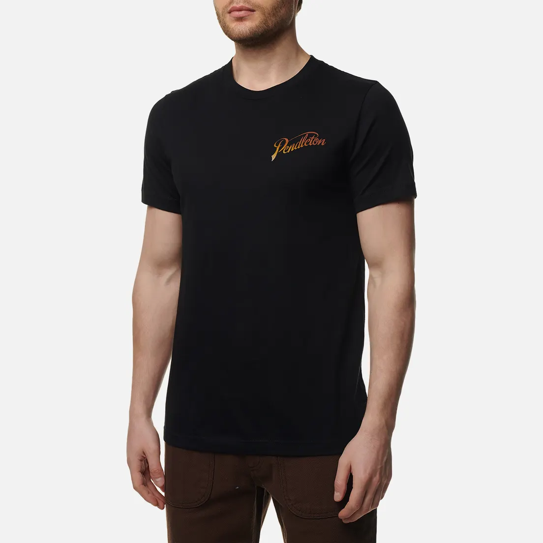 Pendleton Мужская футболка Ombre Bucking Horse Graphic