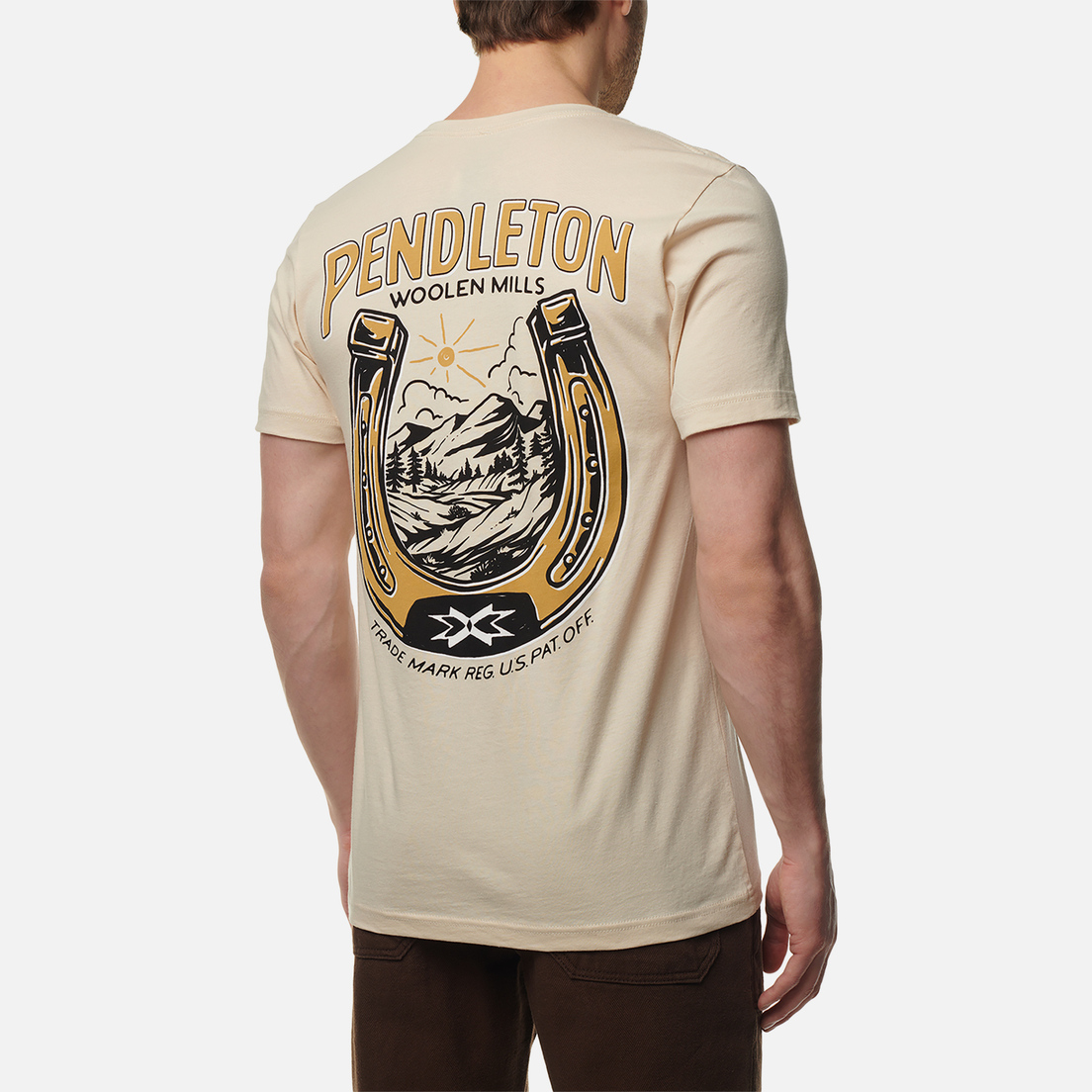 Pendleton Мужская футболка Vintage Horseshoe Graphic