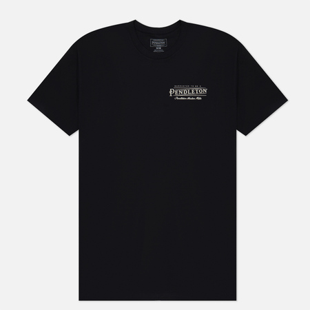 фото Мужская футболка pendleton vintage logo graphic, цвет чёрный, размер s