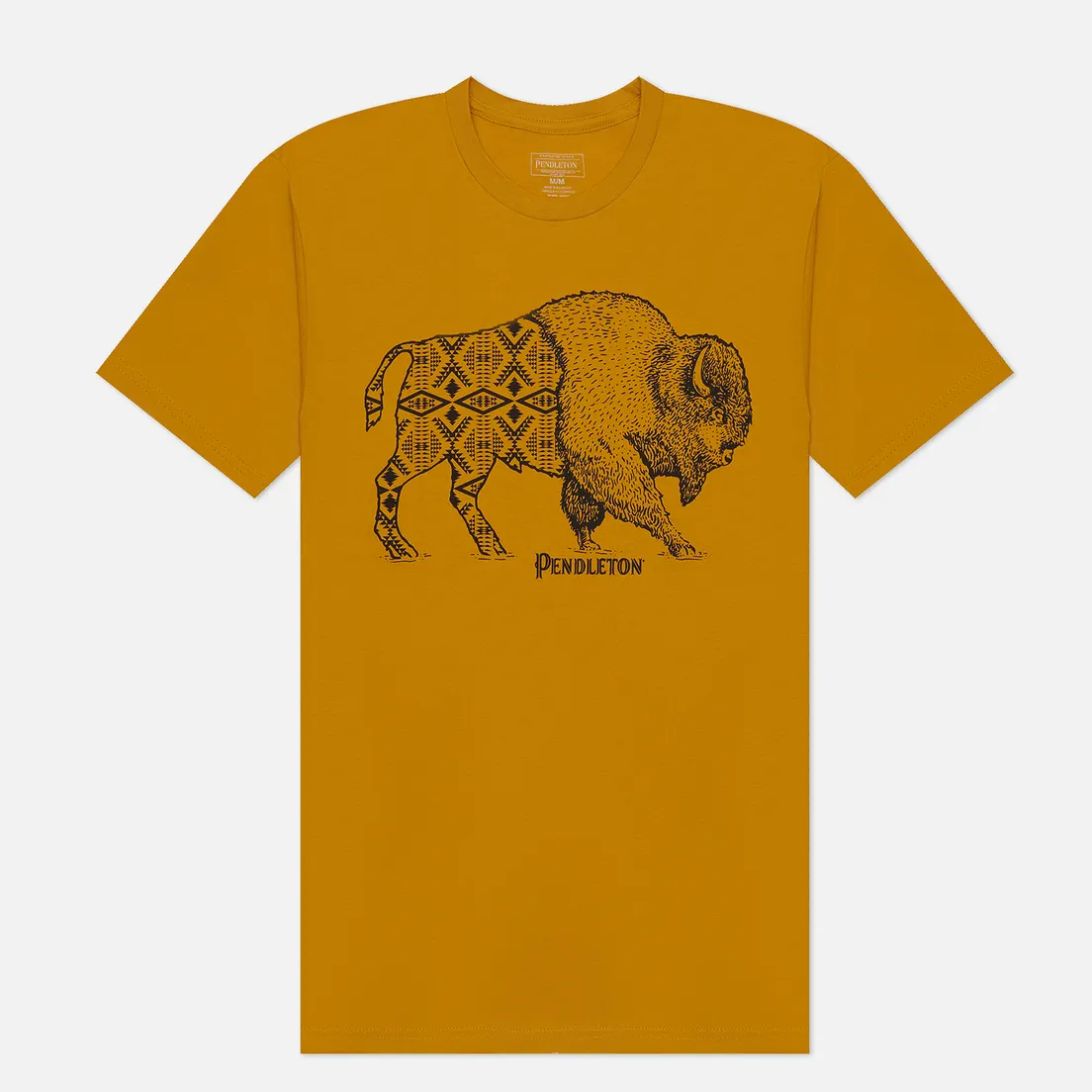 Pendleton Мужская футболка Jacquard Bison Graphic