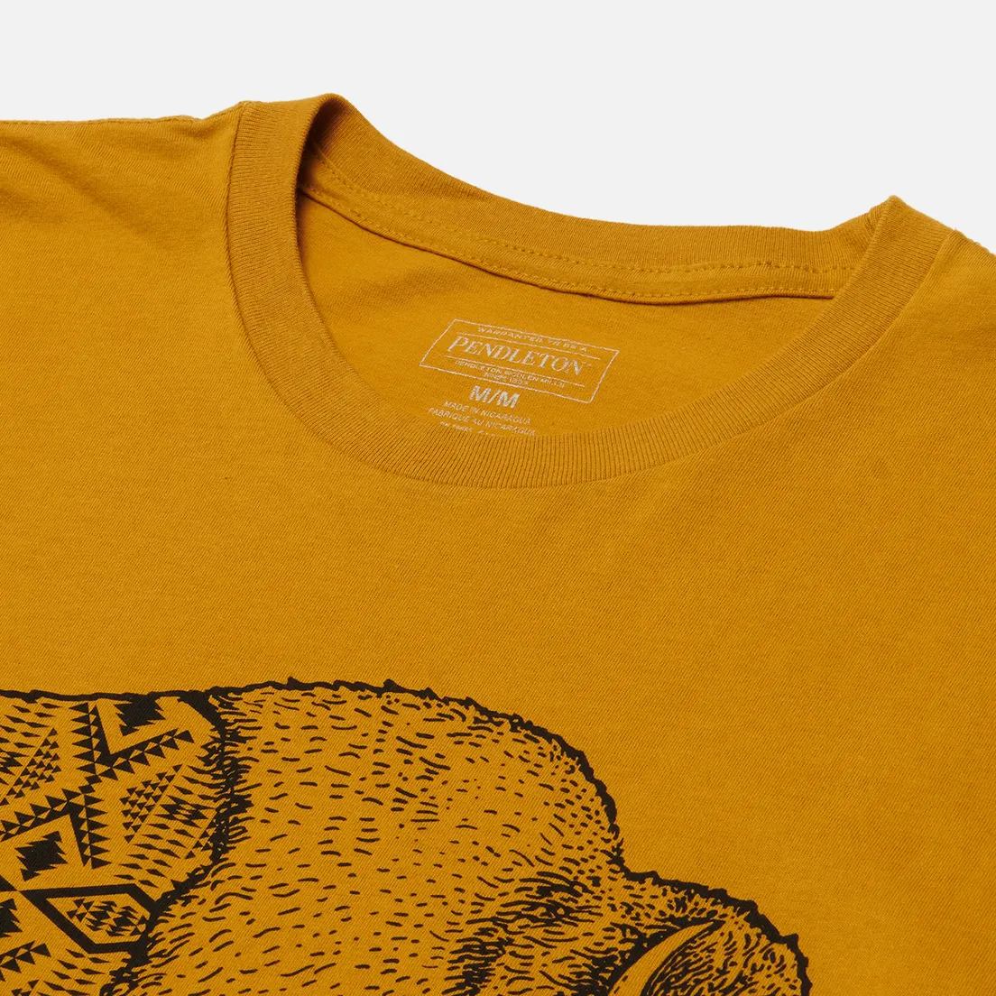 Pendleton Мужская футболка Jacquard Bison Graphic