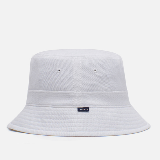 Панама Lacoste Organic Cotton Embroidered White